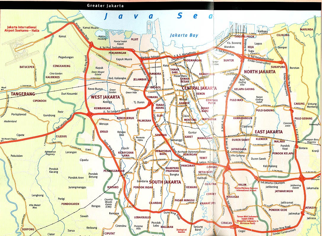 city map of jakarta